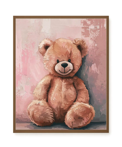 Pink Teddy Bear Canvas Print