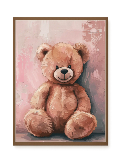 Pink Teddy Bear Canvas Print