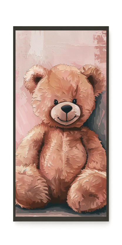 Pink Teddy Bear Canvas Print