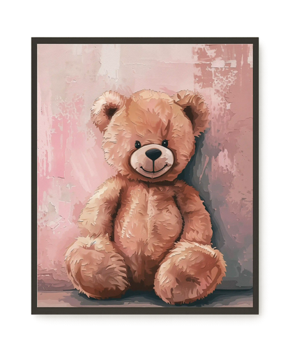 Pink Teddy Bear Canvas Print