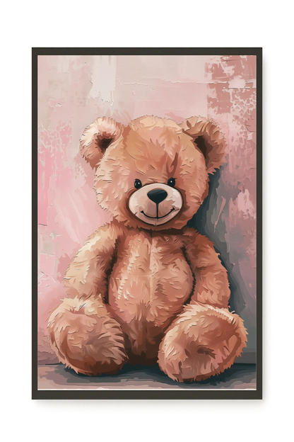 Pink Teddy Bear Canvas Print