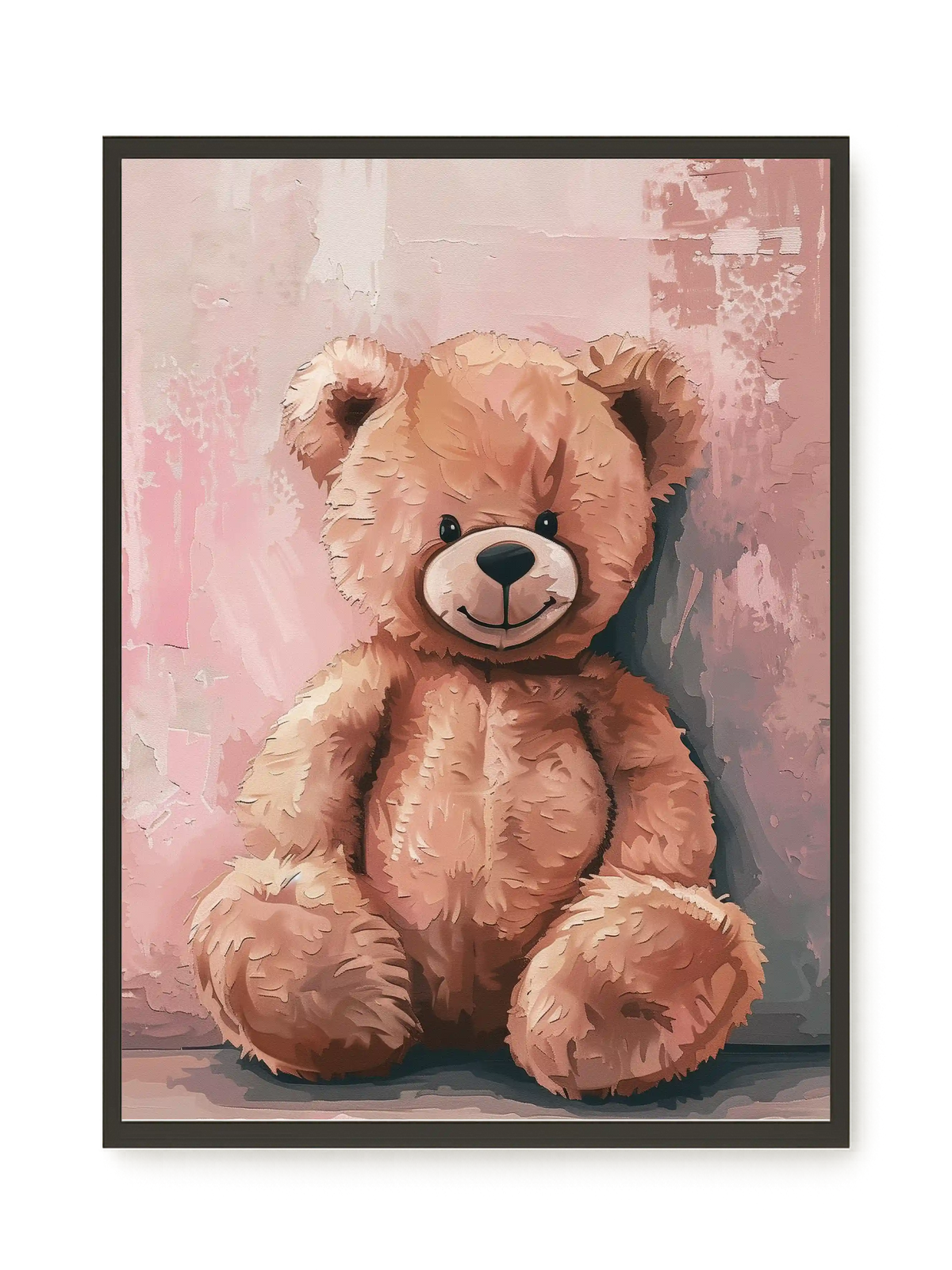 Pink Teddy Bear Canvas Print
