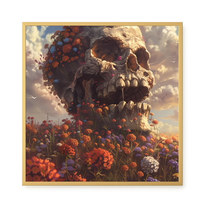 Floral Skull Canvas Print
