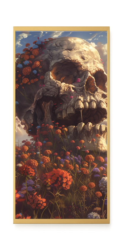 Floral Skull Canvas Print
