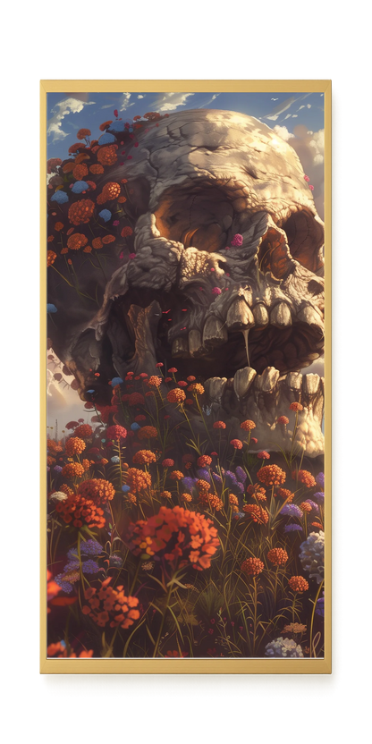 Floral Skull Canvas Print