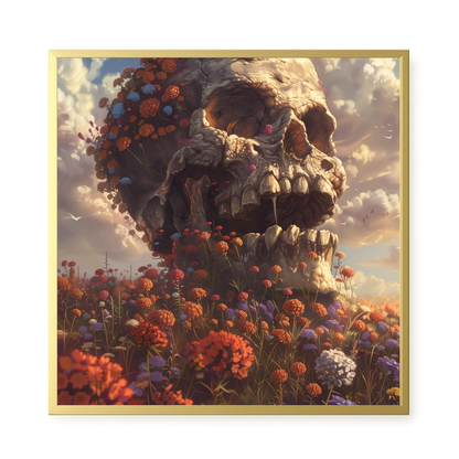Floral Skull Canvas Print
