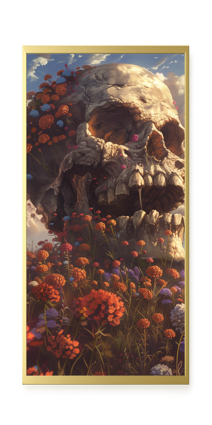 Floral Skull Canvas Print