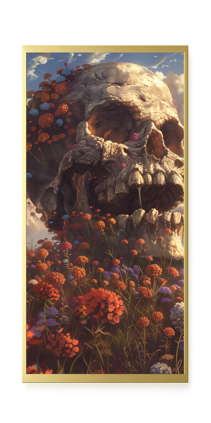 Floral Skull Canvas Print
