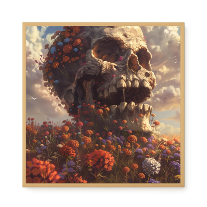 Floral Skull Canvas Print