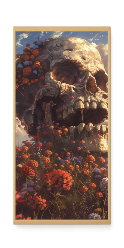 Floral Skull Canvas Print