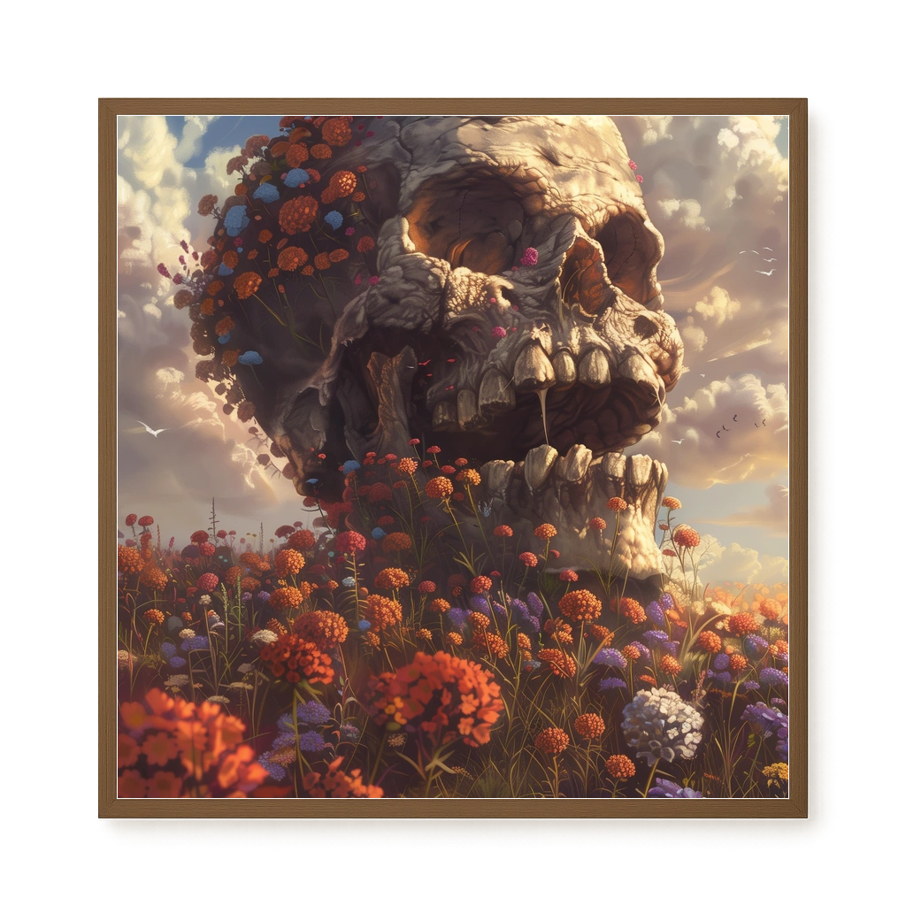 Floral Skull Canvas Print