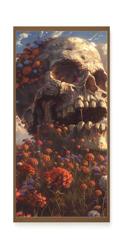 Floral Skull Canvas Print