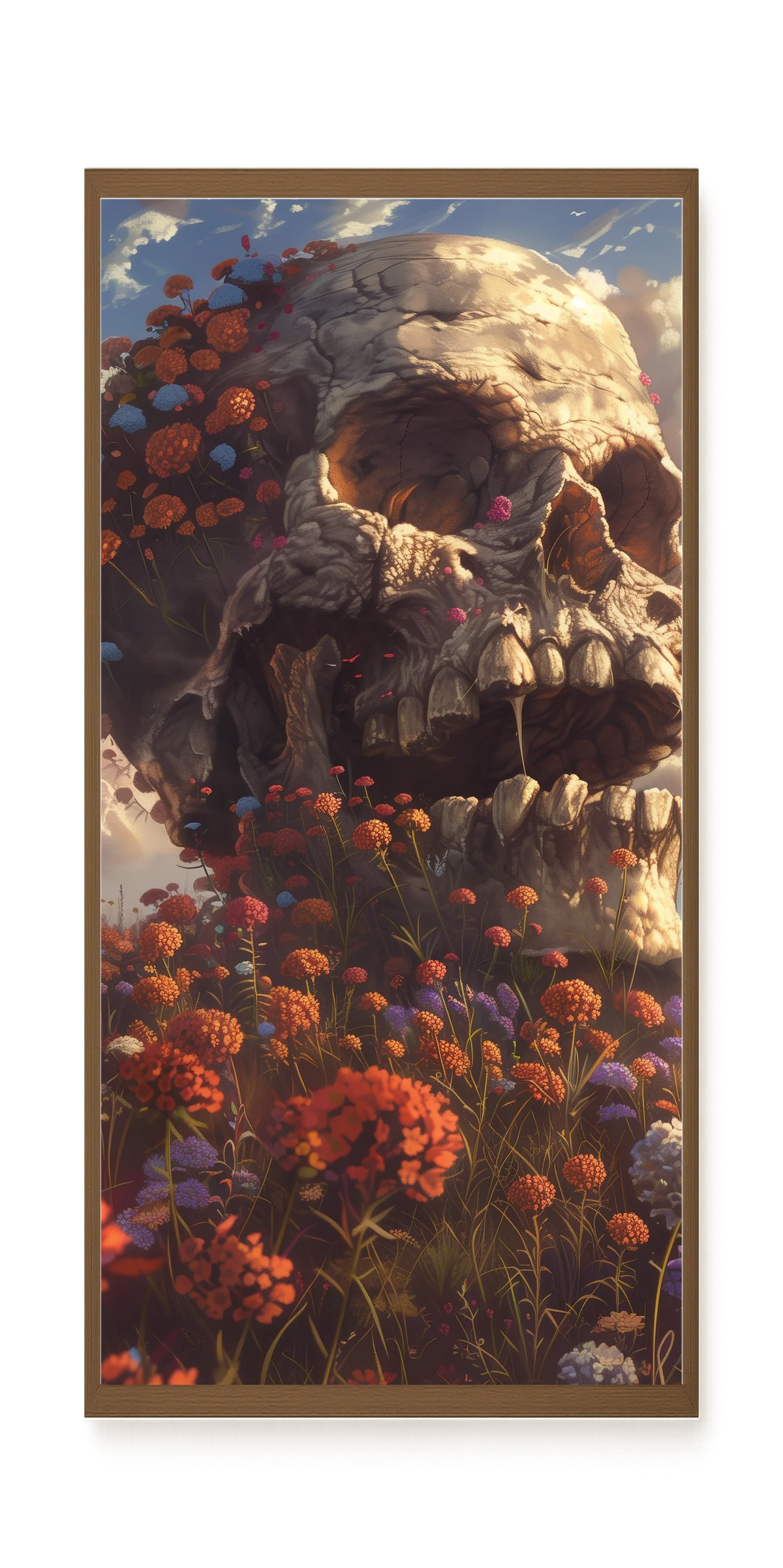Floral Skull Canvas Print