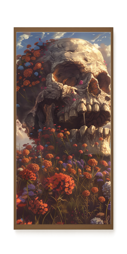 Floral Skull Canvas Print