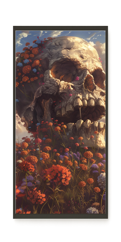 Floral Skull Canvas Print