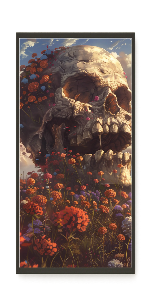 Floral Skull Canvas Print
