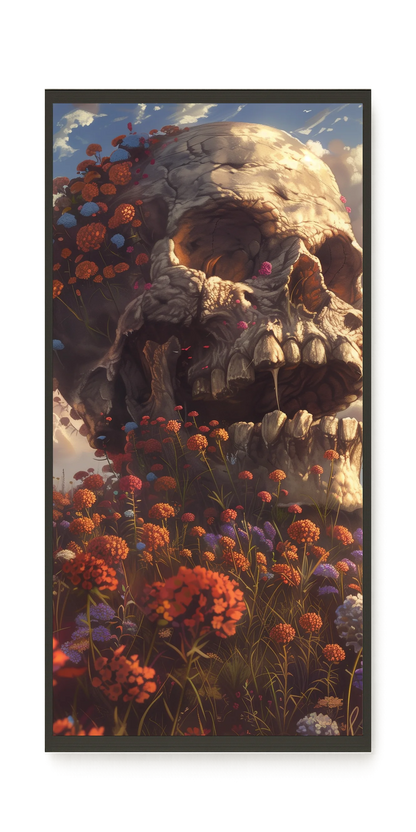 Floral Skull Canvas Print