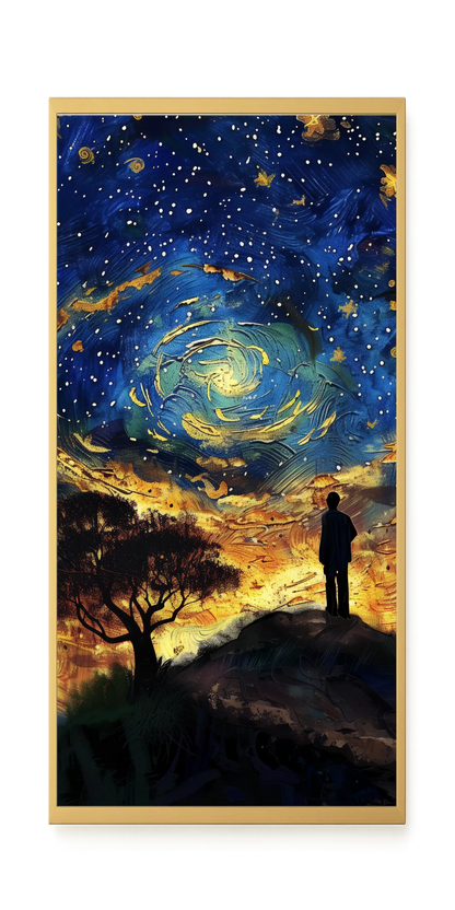 Cosmic Contemplation Canvas Wall Art