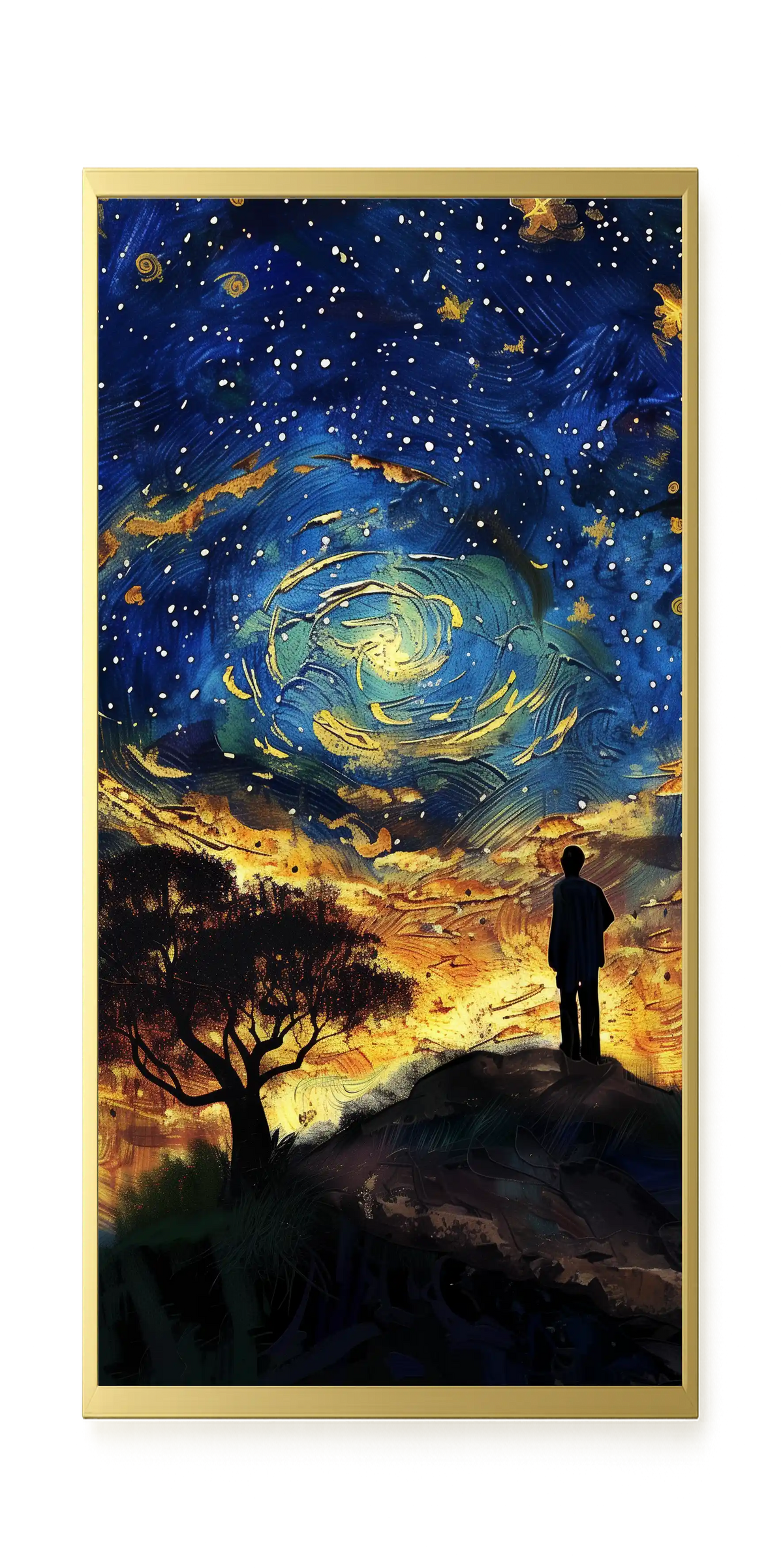 Cosmic Contemplation Canvas Wall Art