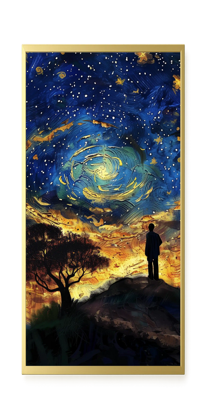Cosmic Contemplation Canvas Wall Art