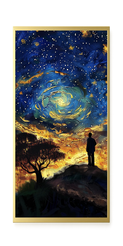 Cosmic Contemplation Canvas Wall Art