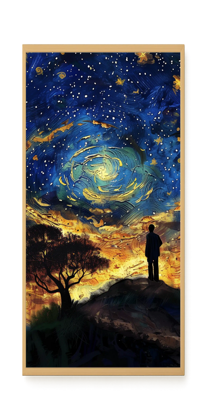 Cosmic Contemplation Canvas Wall Art