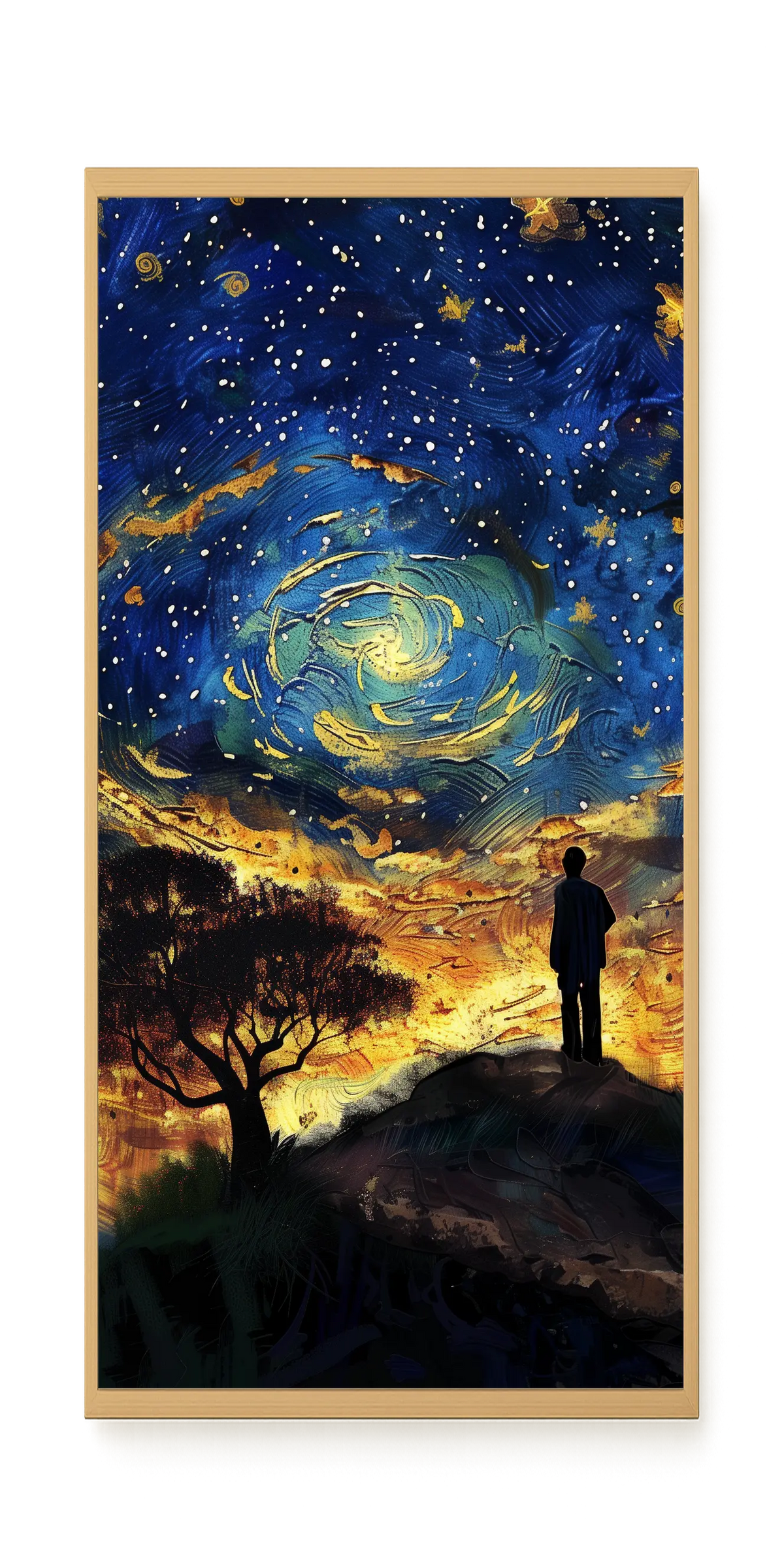 Cosmic Contemplation Canvas Wall Art