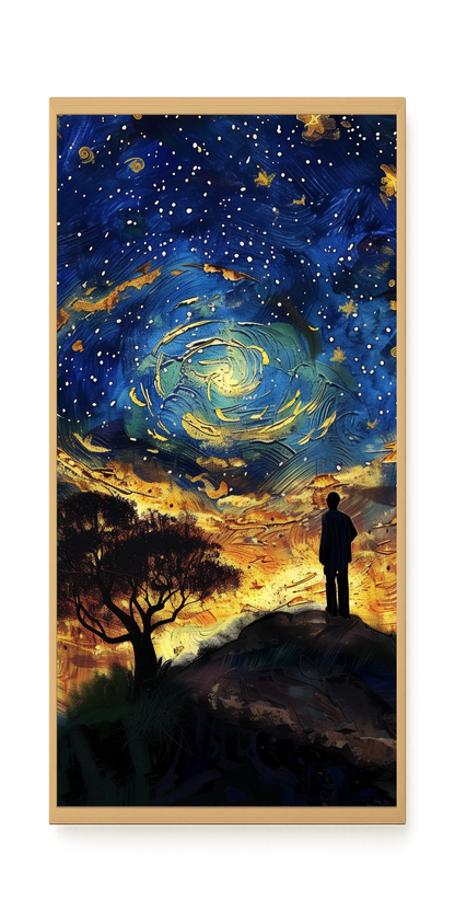 Cosmic Contemplation Canvas Wall Art