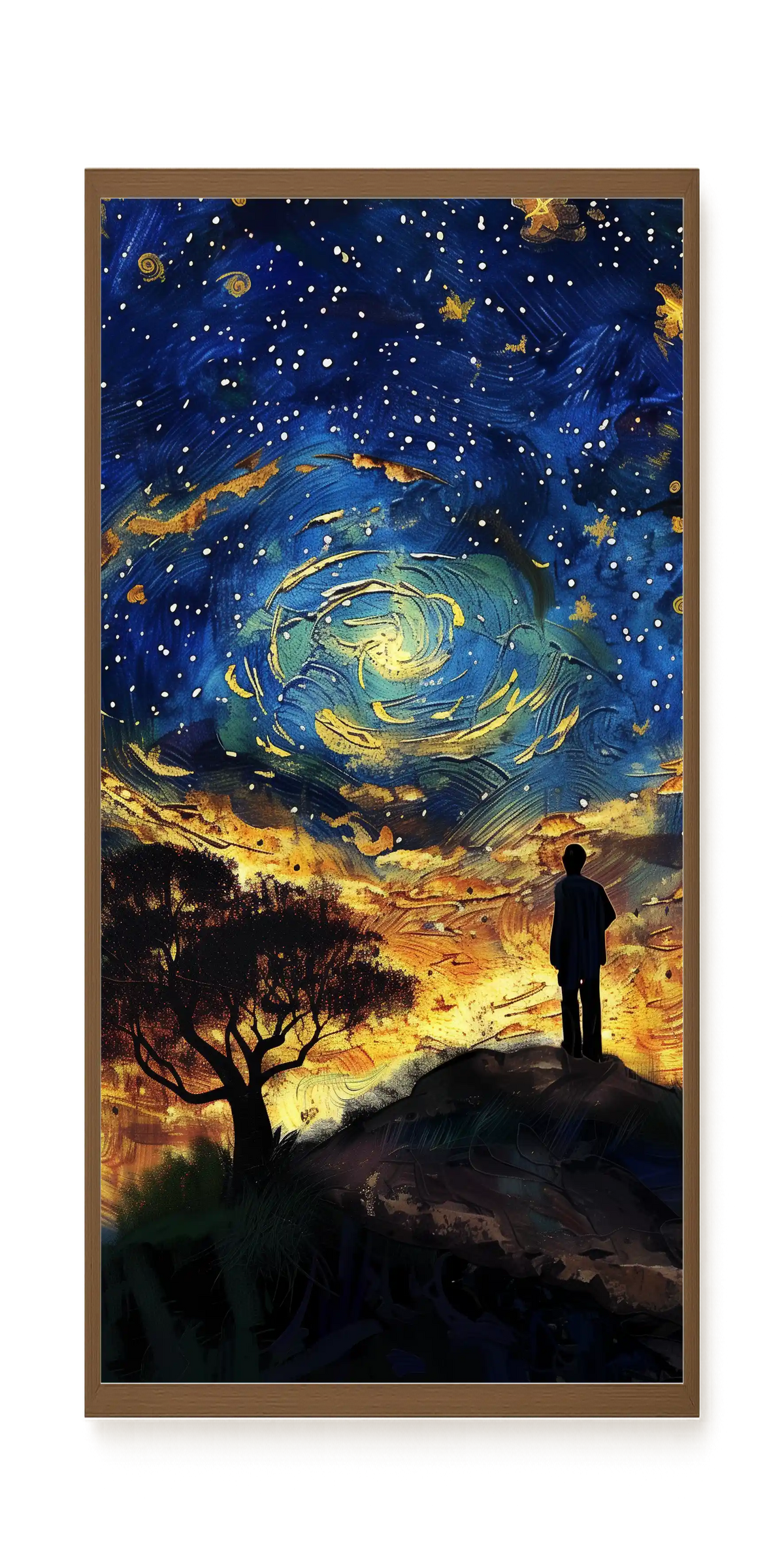 Cosmic Contemplation Canvas Wall Art