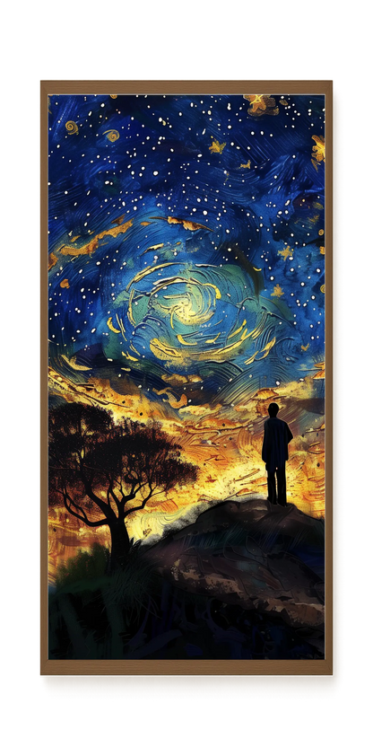 Cosmic Contemplation Canvas Wall Art