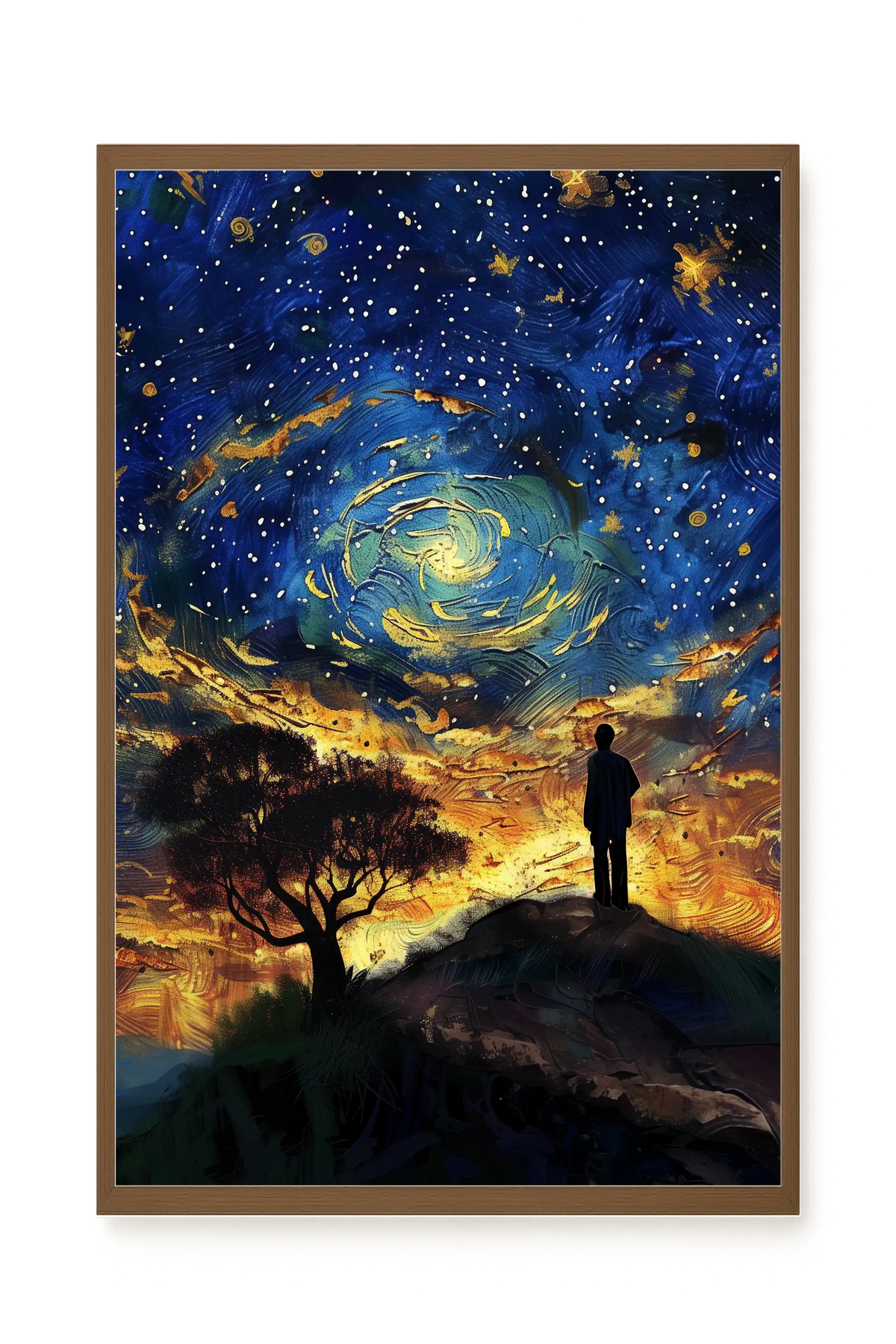 Cosmic Contemplation Canvas Wall Art