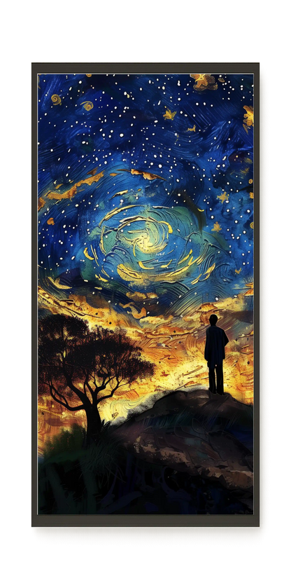 Cosmic Contemplation Canvas Wall Art