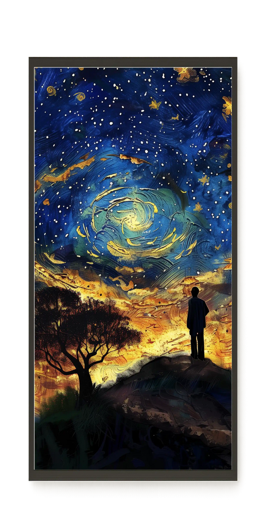 Cosmic Contemplation Canvas Wall Art