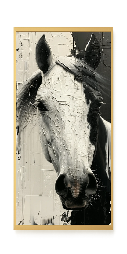 Expressive Abstract Horse Canvas Print