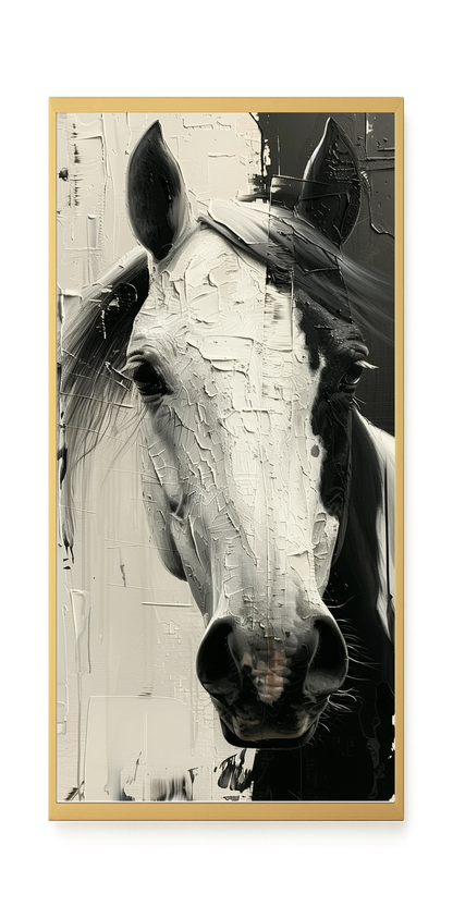 Expressive Abstract Horse Canvas Print