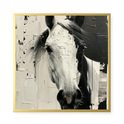 Expressive Abstract Horse Canvas Print