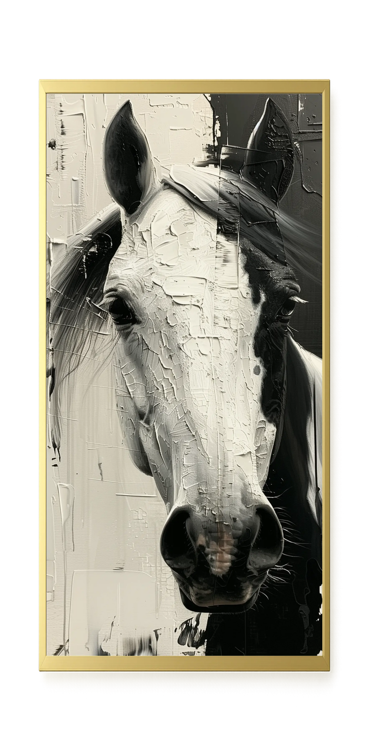 Expressive Abstract Horse Canvas Print