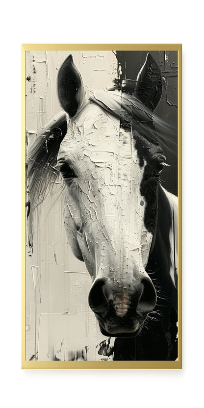 Expressive Abstract Horse Canvas Print