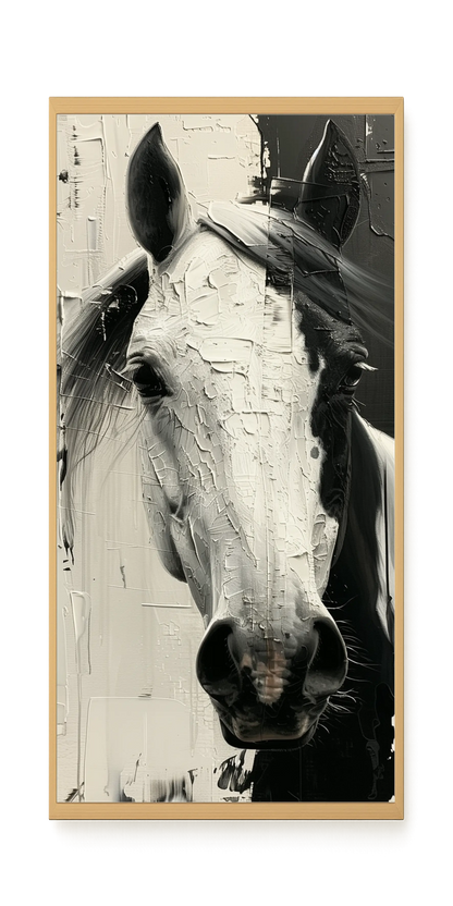 Expressive Abstract Horse Canvas Print