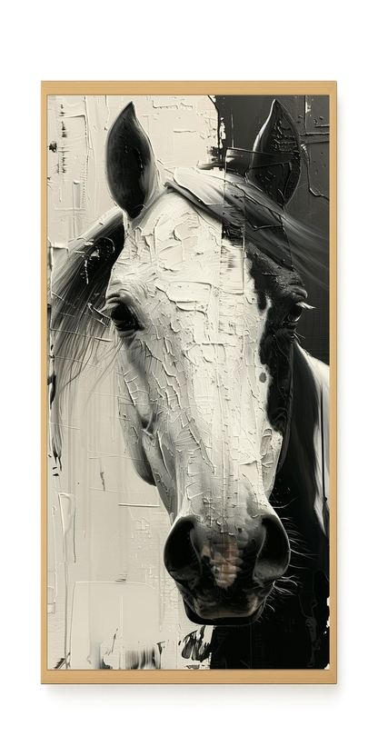 Expressive Abstract Horse Canvas Print