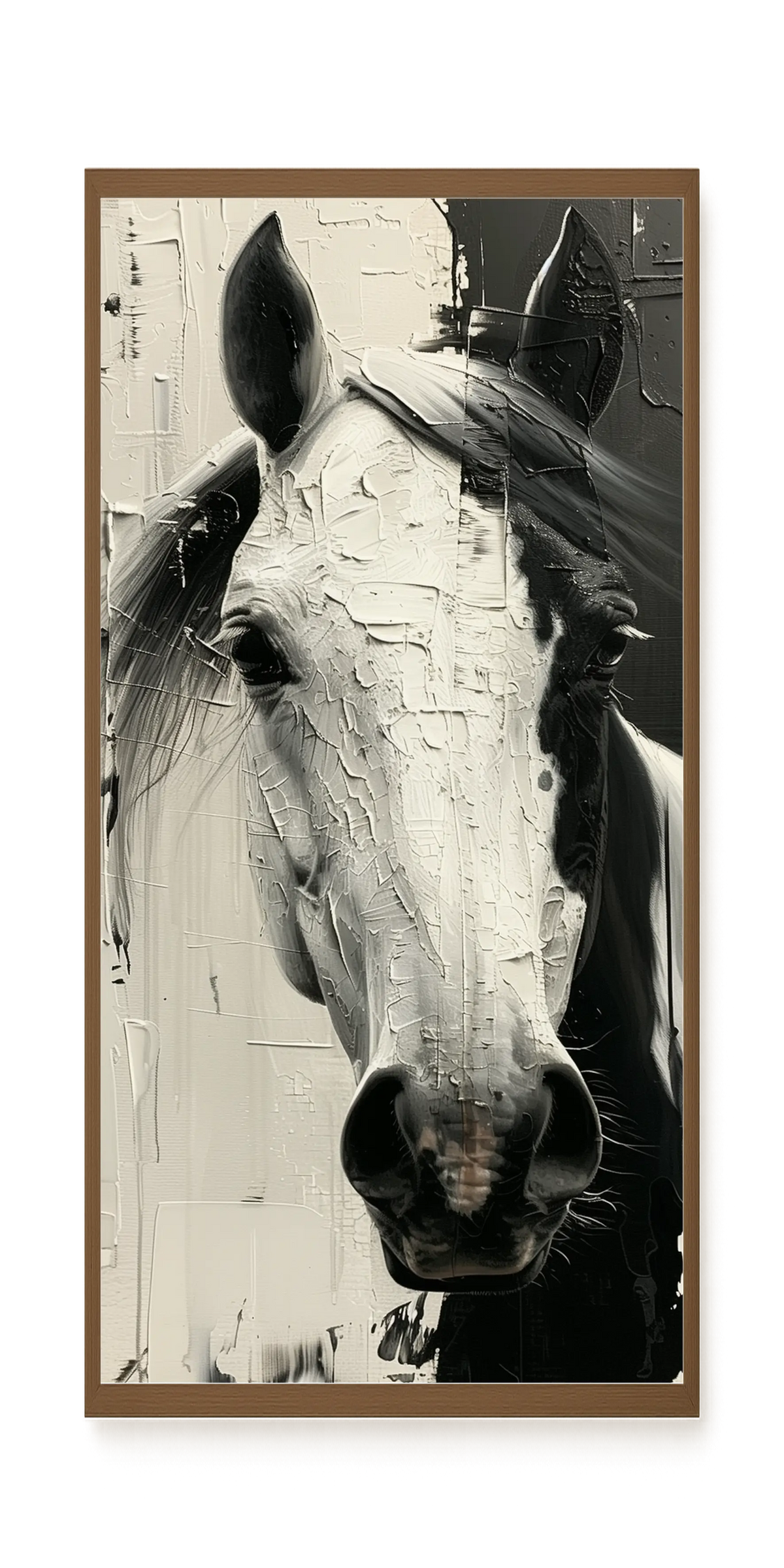 Expressive Abstract Horse Canvas Print