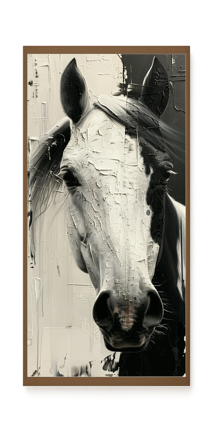 Expressive Abstract Horse Canvas Print