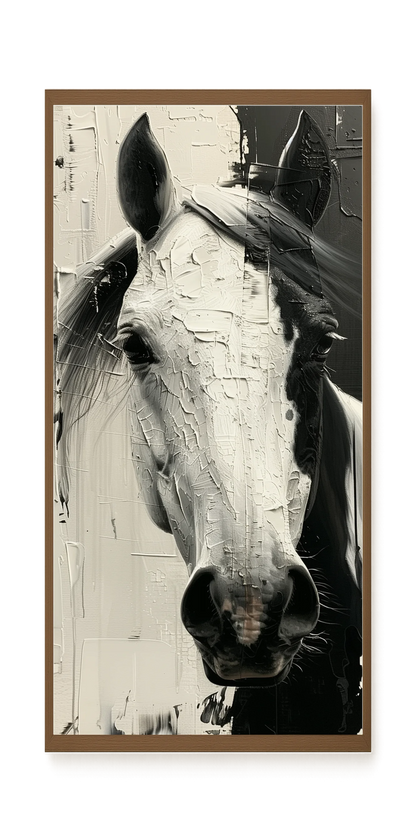 Expressive Abstract Horse Canvas Print