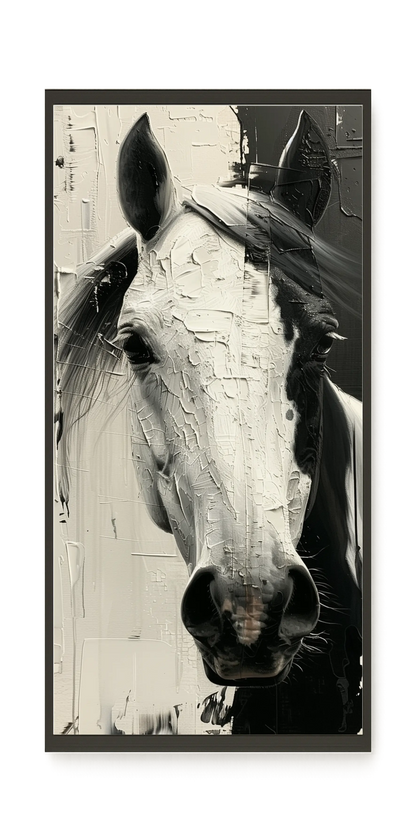 Expressive Abstract Horse Canvas Print