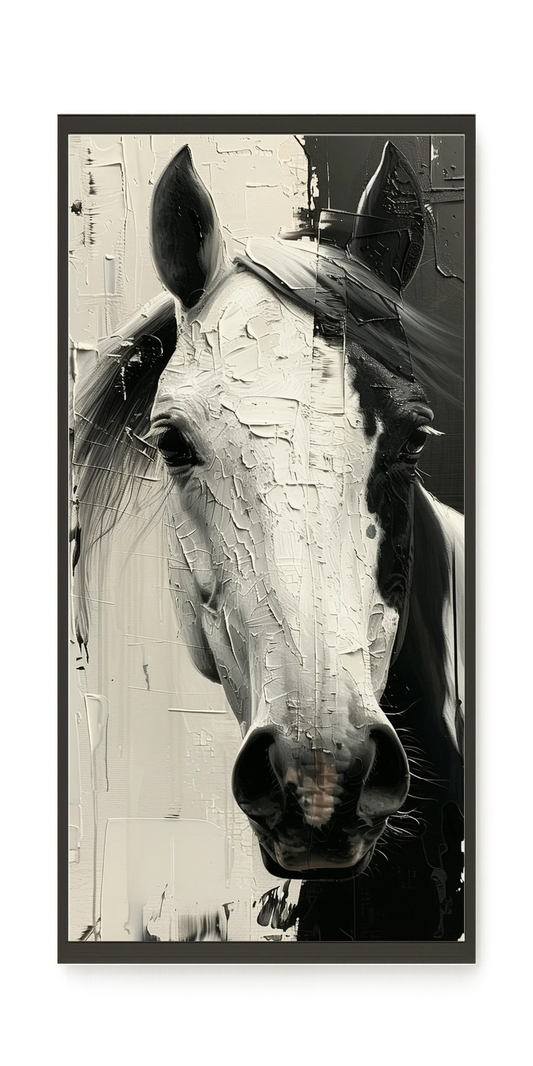 Expressive Abstract Horse Canvas Print