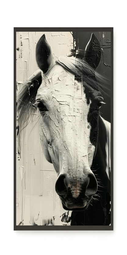 Expressive Abstract Horse Canvas Print