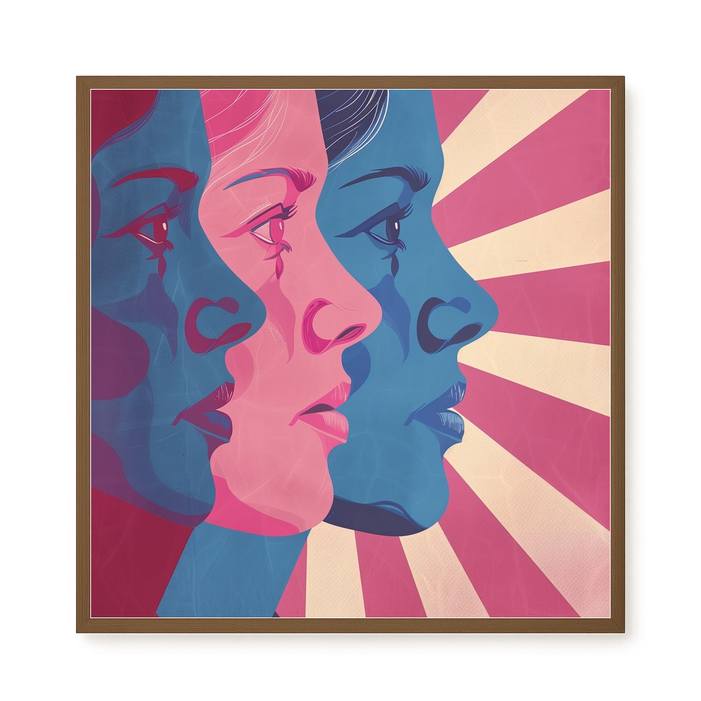 Multiple Identities Canvas Wall Art