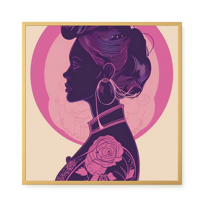 Floral Feminine Symbolism Canvas Print