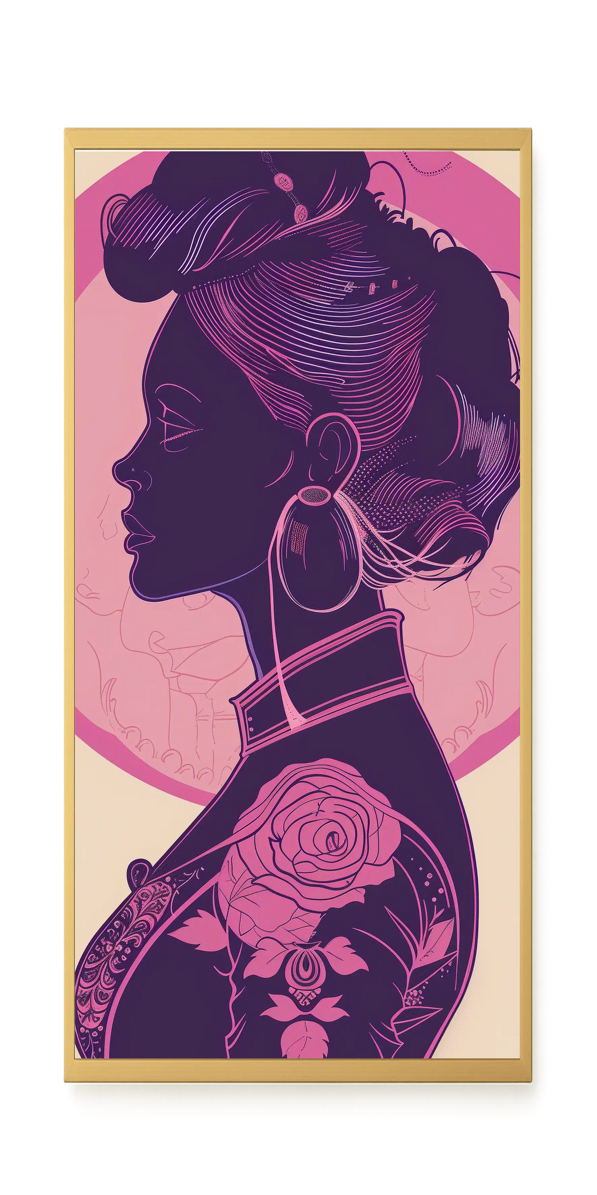 Floral Feminine Symbolism Canvas Print