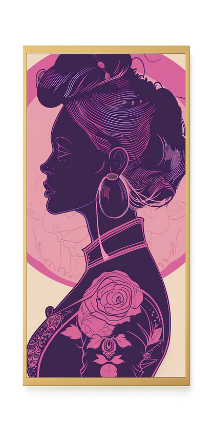 Floral Feminine Symbolism Canvas Print